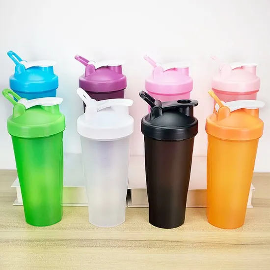 Custom Gourd Bottle Eco Friendly Portable Shakers Plastic Protien Mix Protein Powder Shaker Cups Bottle for Protein Shakes