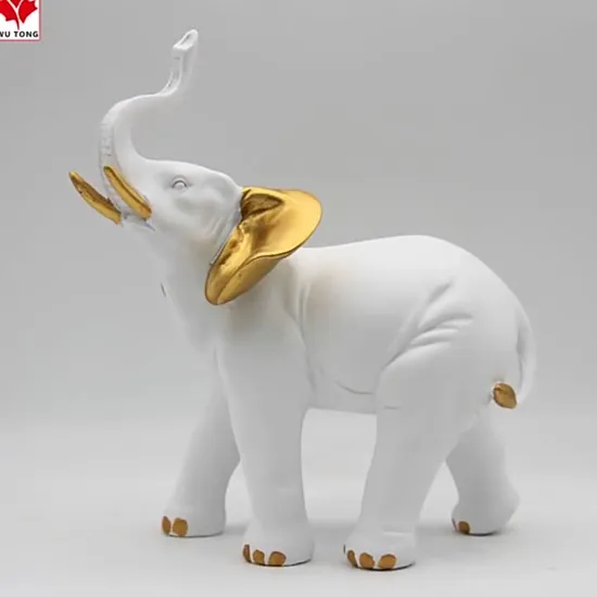 Home Decortaion Office Decoration Resin Baby Elephant Figurine Xmas Gift
