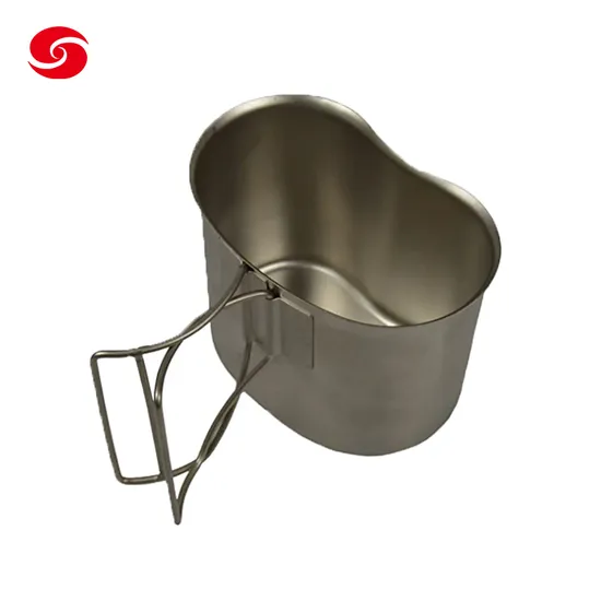 Stainless Steel Canteen Cup Sports Camping Combat Tactical Metal Water Canteen Bottle Cup