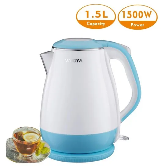 Healthy Kitchen Products with RoHS LFGB Food Grade Safe Stainless Steel Electric Kettle with Blue Color 