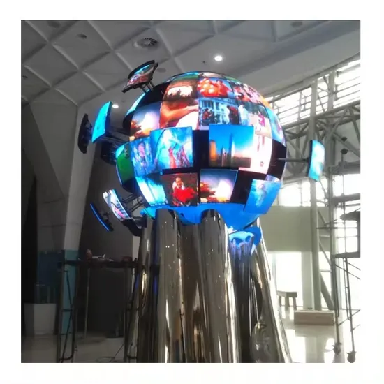 Exhibition Hall Shopping Mall Customized 360 Degree Rotating Viewing Angle Screen Telescopic Ball Sphere LED Display 