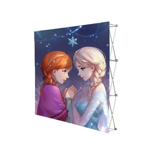 Custom Portable Trade Show Exhibition Fabric Booth Backdrop Stand Pop up Display 