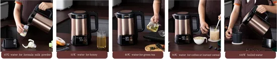 Electric Kettle Home Product for Breakfast Tea, Coffee, Instant Cereal, Oats, Milk, Porridge 