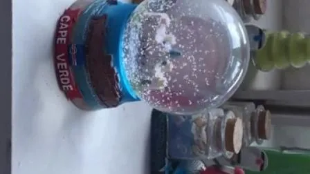 65mm Resin Craft Snow Globe for Home Decoration, OEM Designs Are Welcomed 