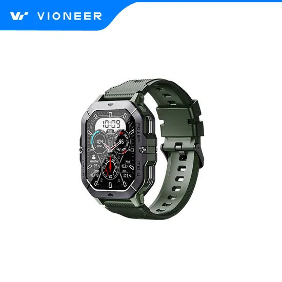 Vioneer Outdoor Waterproof 410mAh Battery Life Healthy Data Monitoring Sports Bluetooth Wristband Smartwatch 