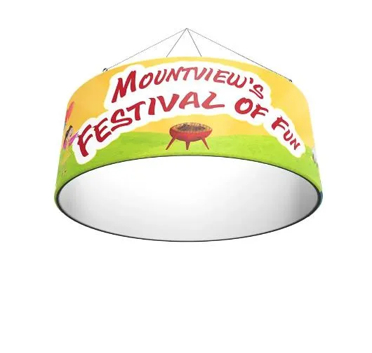 Easy Install Circular Tension Fabric Display for Exhibitions 