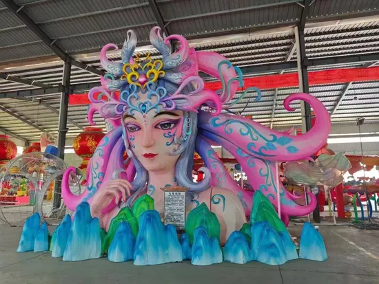 Electric OEM Design Festival Animal Lantern Show Featuring Custom Decorative Lanterns for New Year Decorative 