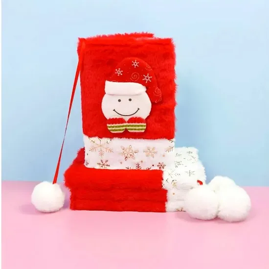 Christmas Fun Cartoon Plush Notebook Christmas Day Gift School Office Party GIF 