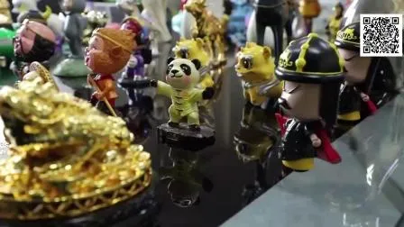 Cutom Artist Hand Splash Painting Bulldog Polyresin Christmas Decorative Craft 