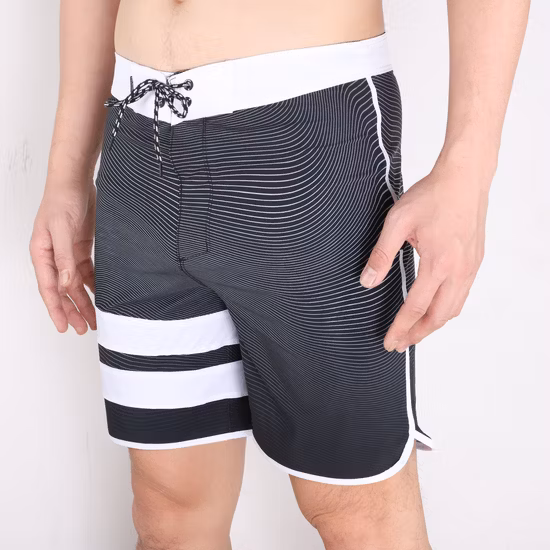 Custom Design Stretch Polyester Quick Dry Breathable Wholesale Beach Swim Board Shorts for Men