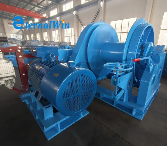 China Marine Ship Deck Equipment Factory Shipyard Electric Boat Anchor Windlass Vessel Barge Diesel Hydraulic Slipway Towing Mooring Winch Manufacturer 